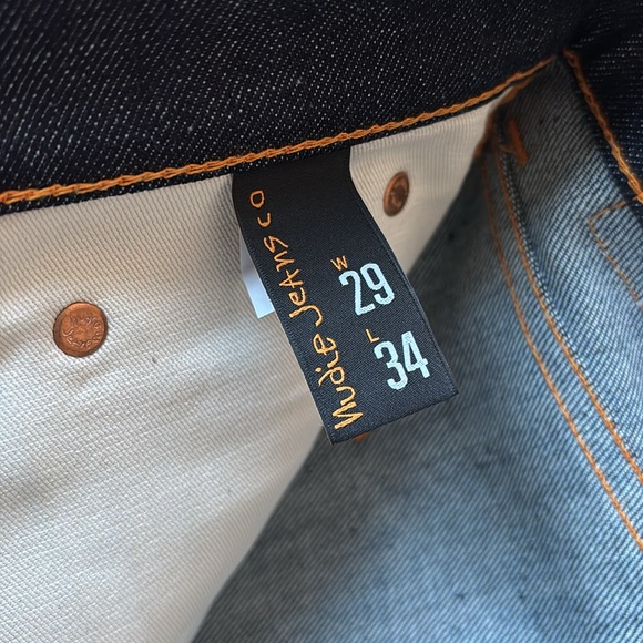 NWT Nudie Jeans Co Men’s Steady Eddie II Tapered Dry True Denim Jeans 29 x 34 - Picture 5 of 16